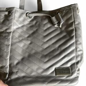 Grey leather Belle Russo Bag EUC Mini Backpack NWOT